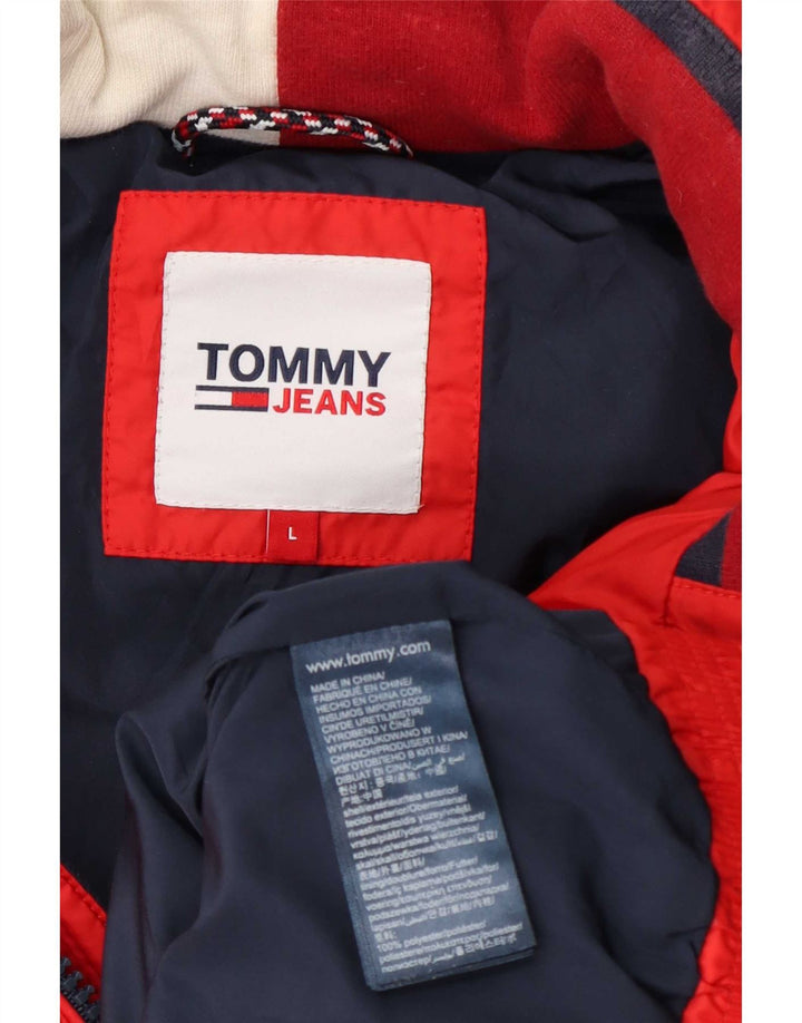 Tommy Hilfiger Mens Padded Jacket UK 40 Large Red Polyester