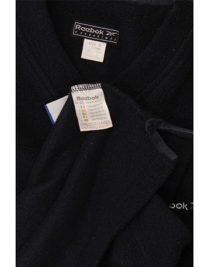 Reebok Mens Fleece Jumper Medium Navy Blue Polyester
