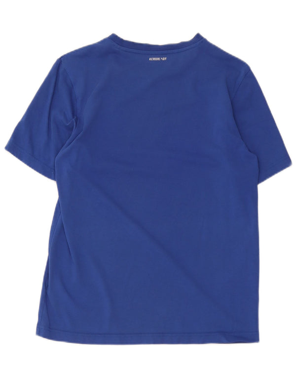 Adidas Mens Tennis Graphic T-Shirt Top Small Blue Cotton
