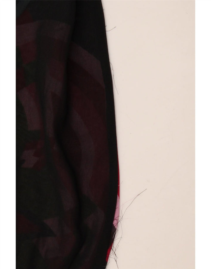 DESIGUAL Womens Long Sleeve Blouse Top UK 18 XL Black Geometric Polyester