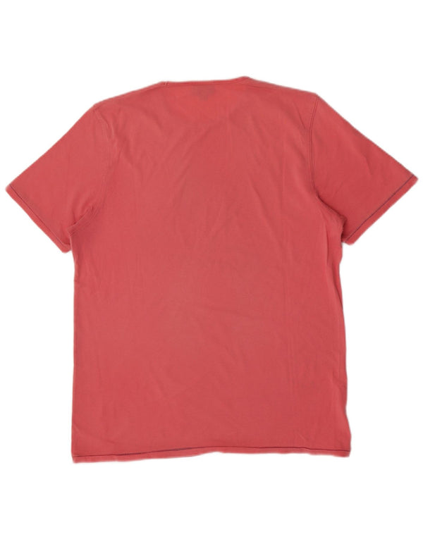 Marlboro Classics Mens Graphic T-Shirt Top Medium Pink Cotton