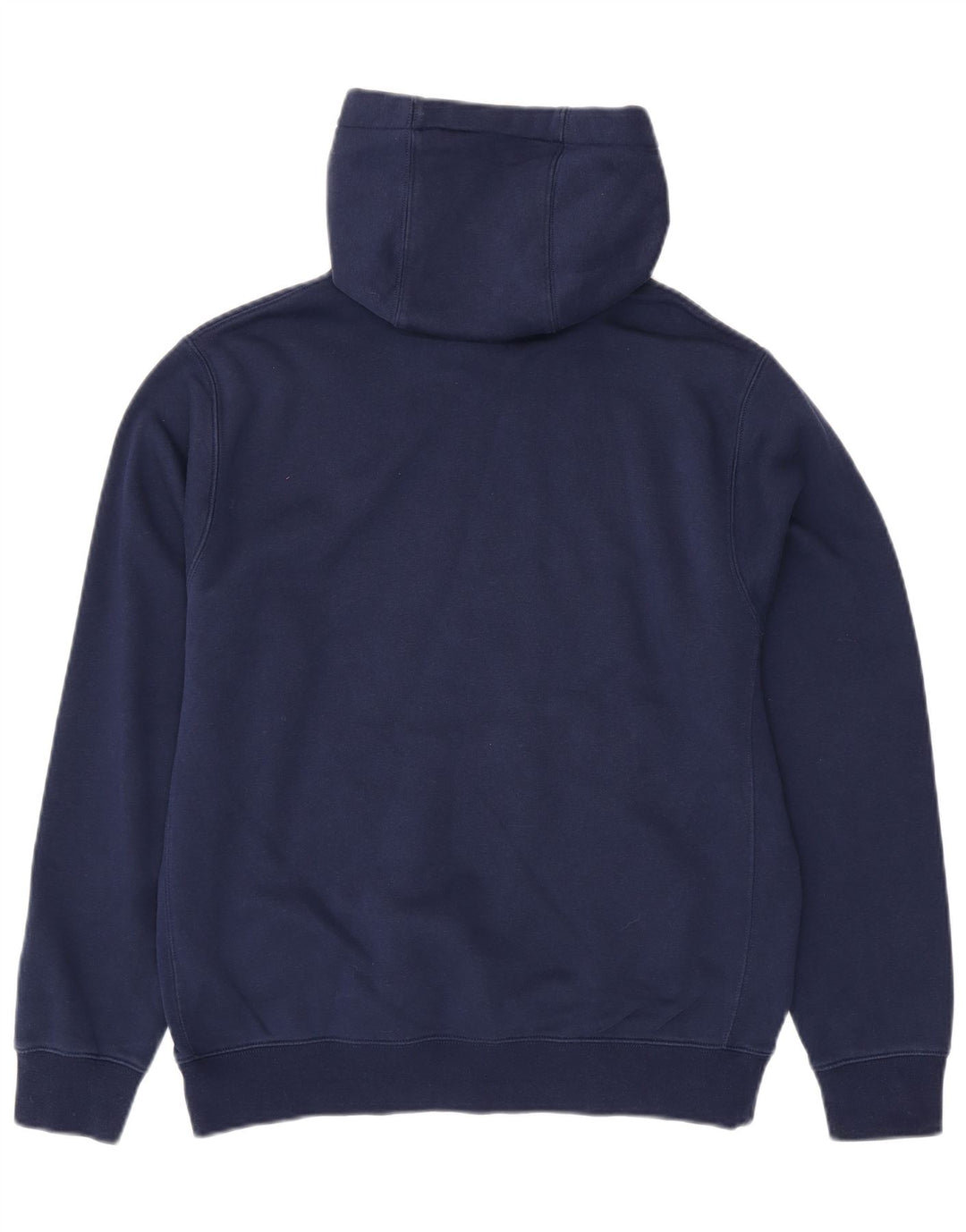 NIKE Mens Hoodie Jumper Medium Navy Blue Cotton