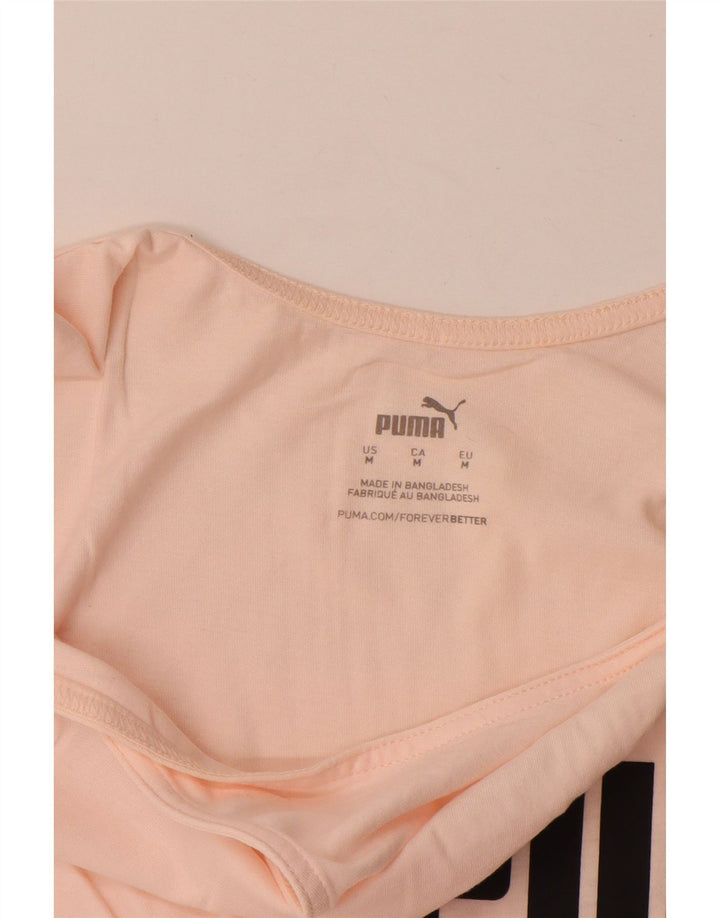 Puma Womens Graphic Vest Top UK 14 Medium Pink