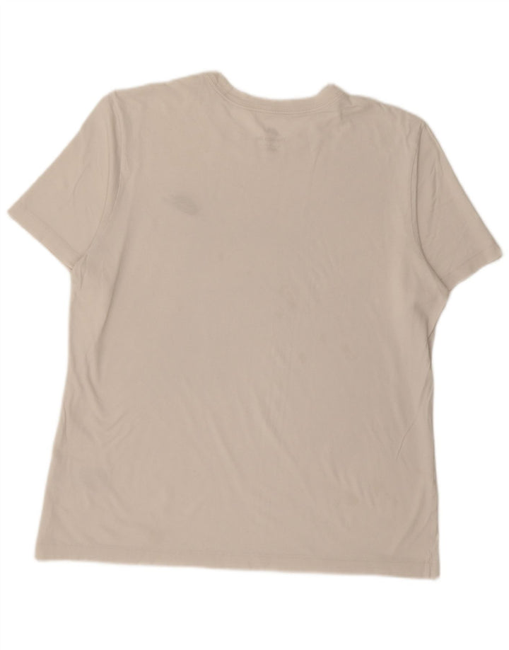 NIKE Mens T-Shirt Top Large White Cotton