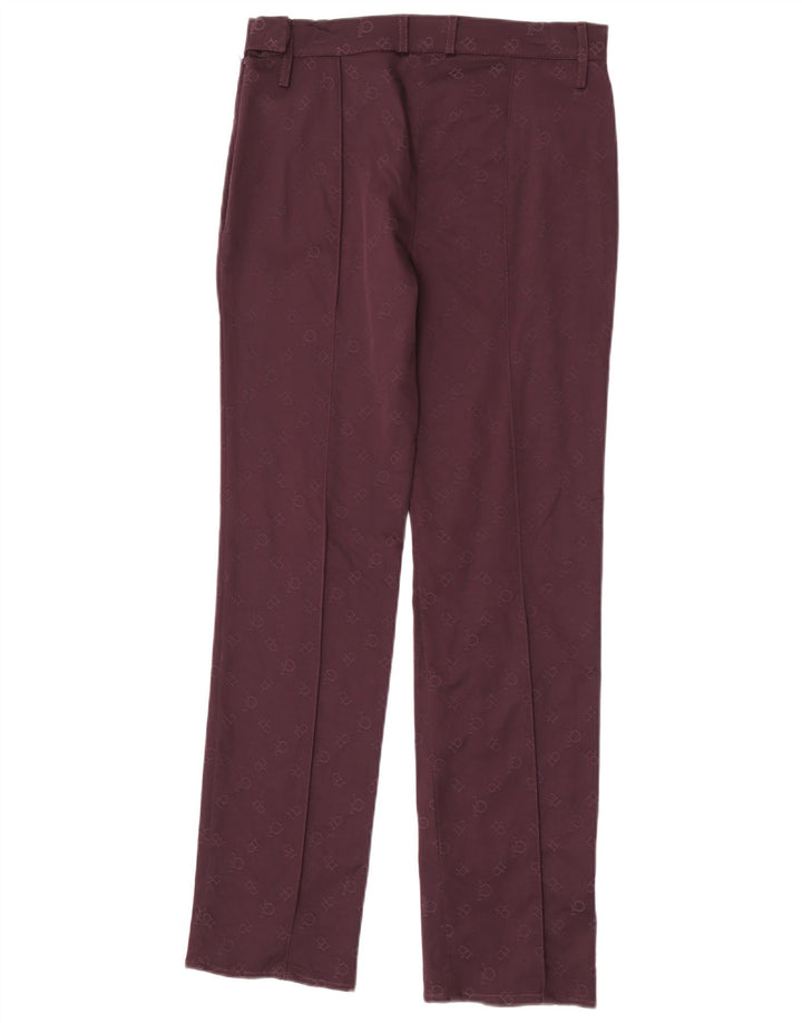 Roccobarocco Womens Abstract Pattern Casual Trousers IT 44 Medium W30 L30 B