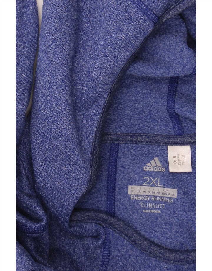 Adidas Mens Hooded Top Long Sleeve 2XL Blue