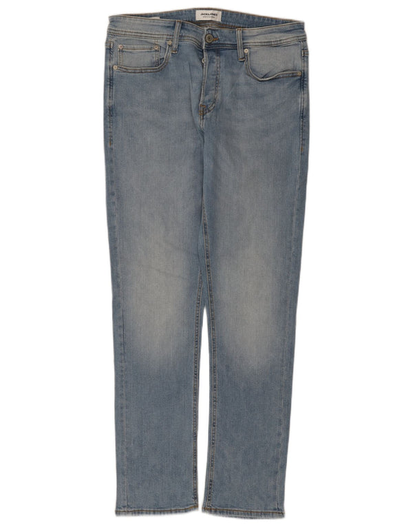 Jack & Jones Mens Slim Jeans W32 L32 Blue Cotton