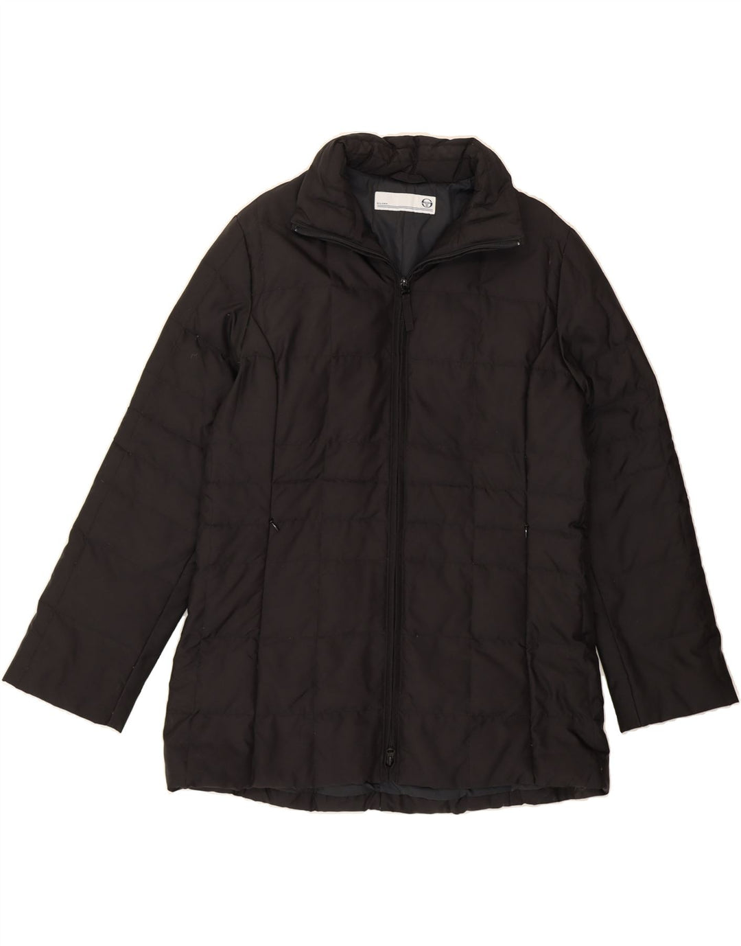 SERGIO TACCHINI Womens Padded Jacket IT 46 Large Black Polyester Vintage Sergio Tacchini and Second-Hand Sergio Tacchini from Messina Hembry 
