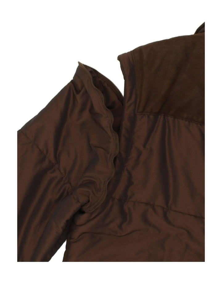 RENE LEZARD Mens Windbreaker Jacket IT 52 XL Brown Nylon Vintage Rene Lezard and Second-Hand Rene Lezard from Messina Hembry 