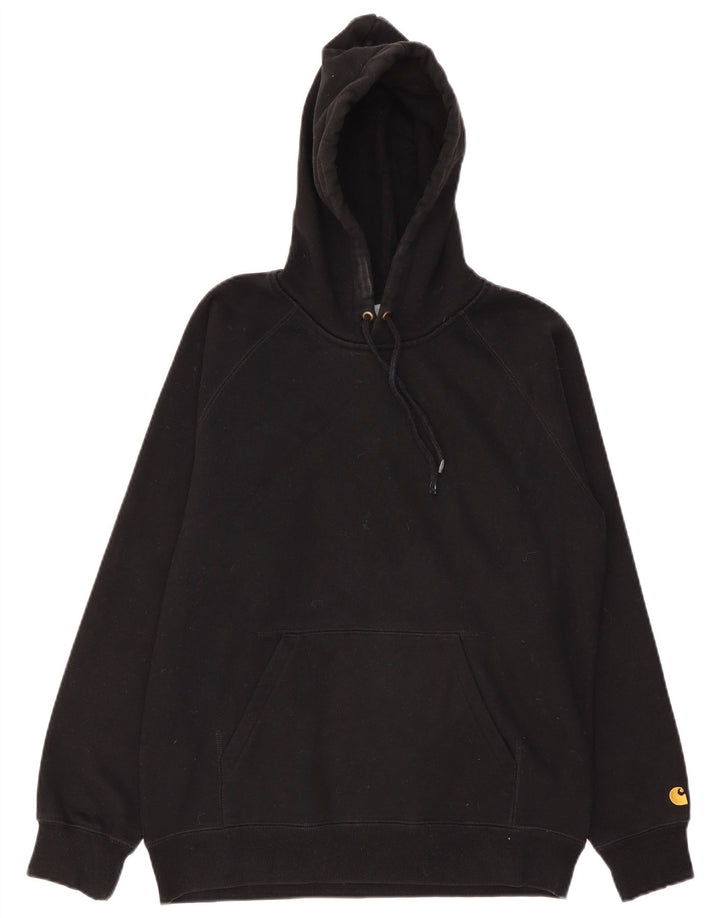 Carhartt Mens Hoodie Jumper Medium Black Cotton