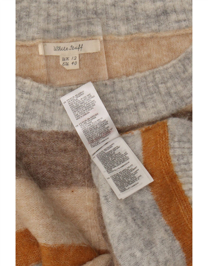White Stuff Womens Crew Neck Jumper Sweater UK 12 Medium Multicoloured