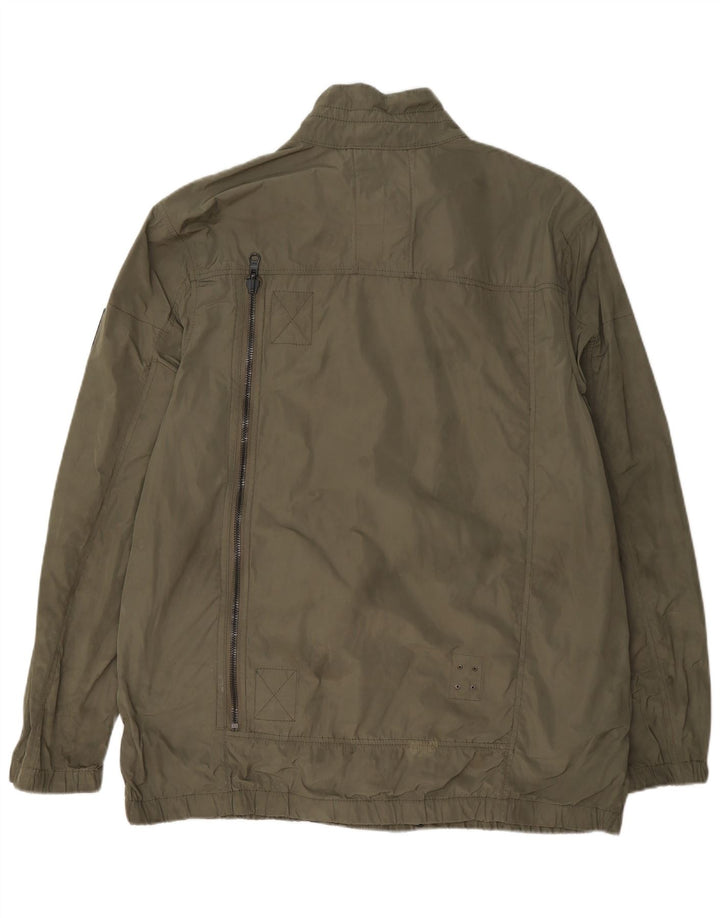 Dkny Mens Bomber Jacket UK 44 2XL Khaki