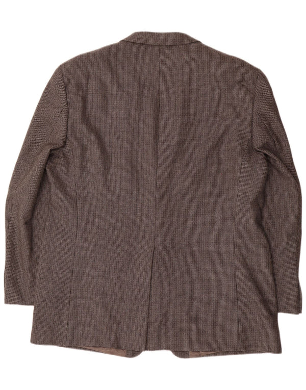 Chaps Mens 2 Button Blazer Jacket UK 48 3XL Grey Wool