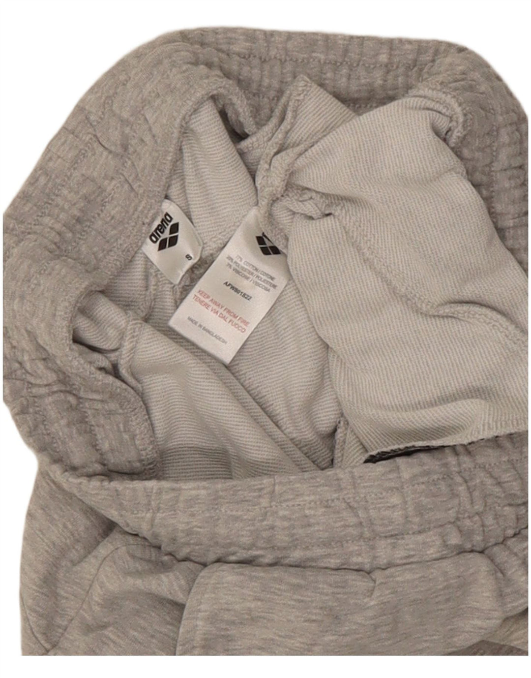 Arena Mens Tracksuit Trousers Small Grey Flecked Cotton