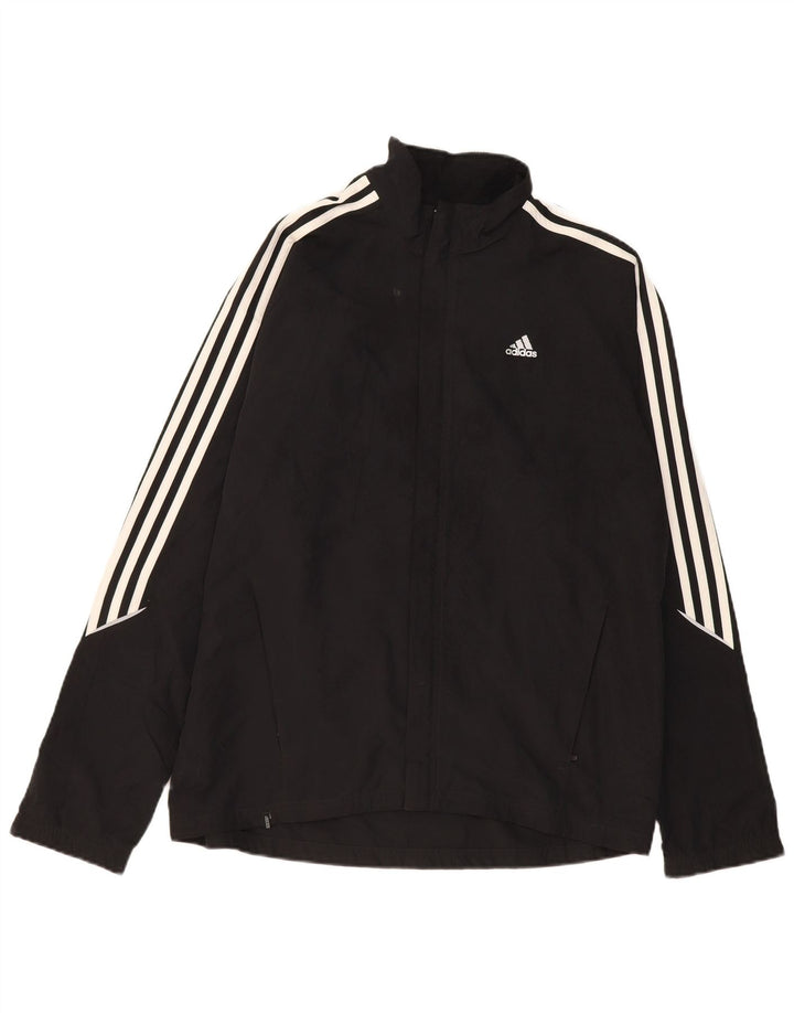 ADIDAS Mens Clima 365 Tracksuit Top Jacket Medium Black Polyester Sports