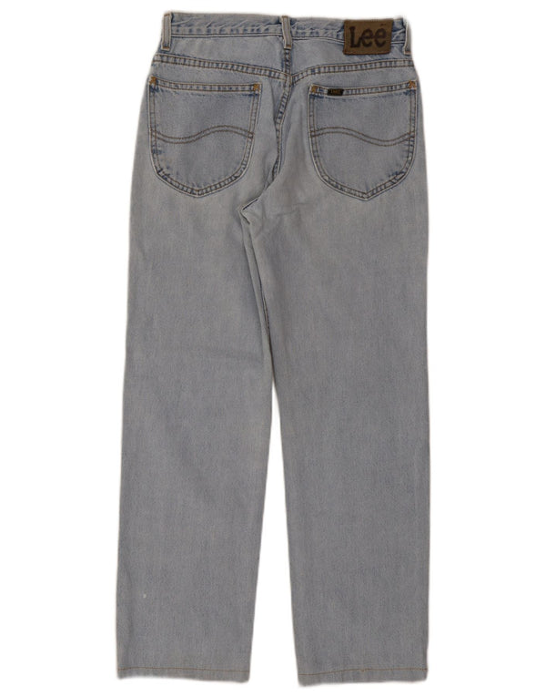 LEE Womens Straight Jeans W28 L27 Blue Cotton