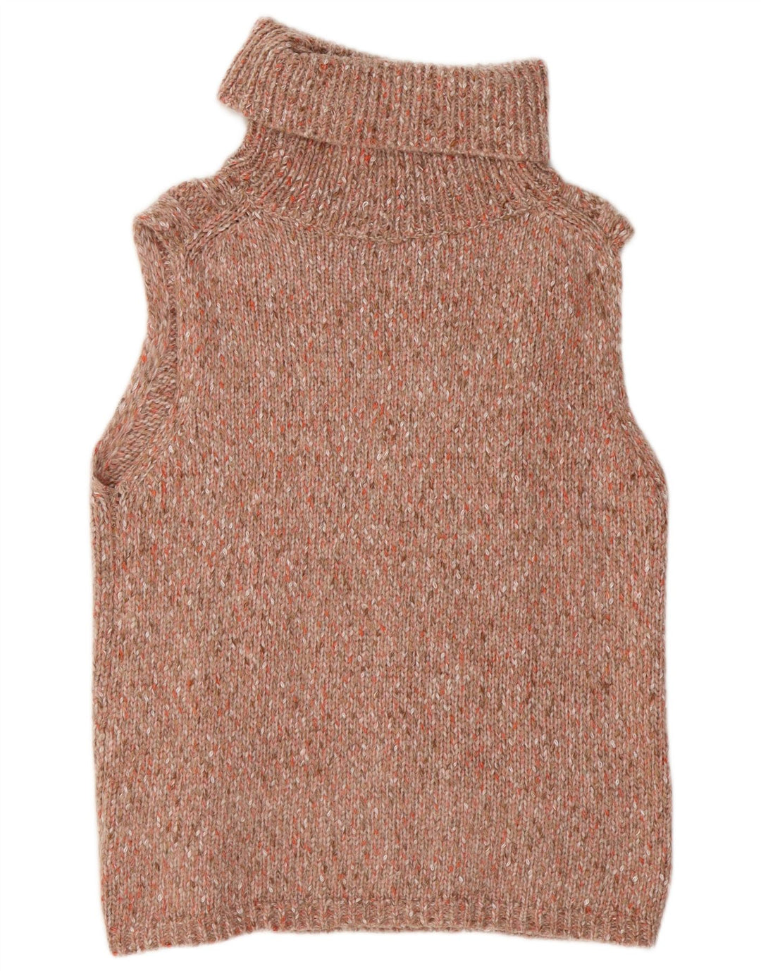ESSENTIALS Womens Roll Neck Jumper Sweater EU 40/42 Medium Pink Flecked