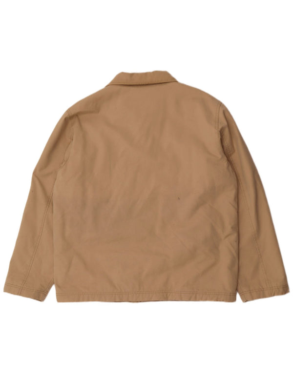 Tom Tailor Mens Utility Jacket UK 42 XL Beige Cotton