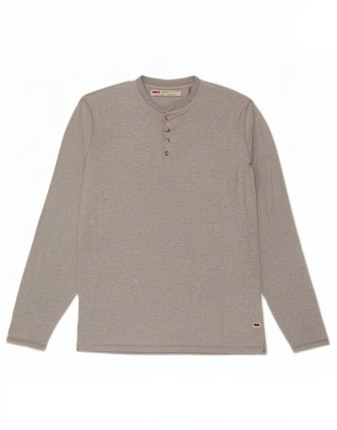 Levi's Mens Standard Fit Top Long Sleeve Medium Grey Flecked