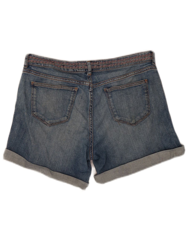 Fat Face Womens Denim Shorts UK 10 Small W30 Blue Cotton