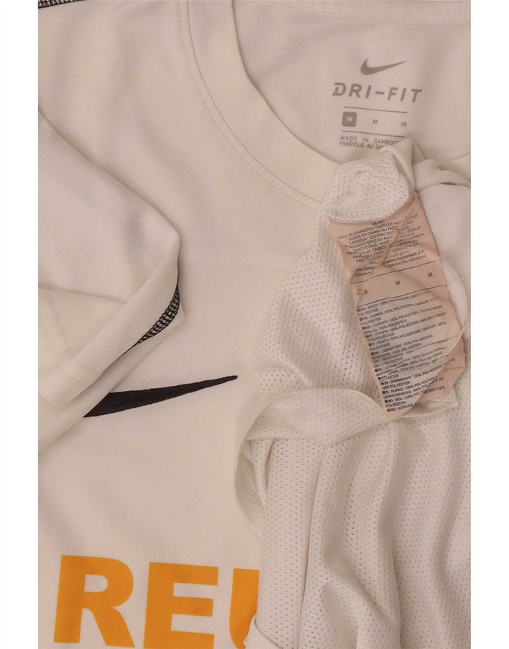 Nike Mens Graphic T-Shirt Top Medium White Polyester Sports
