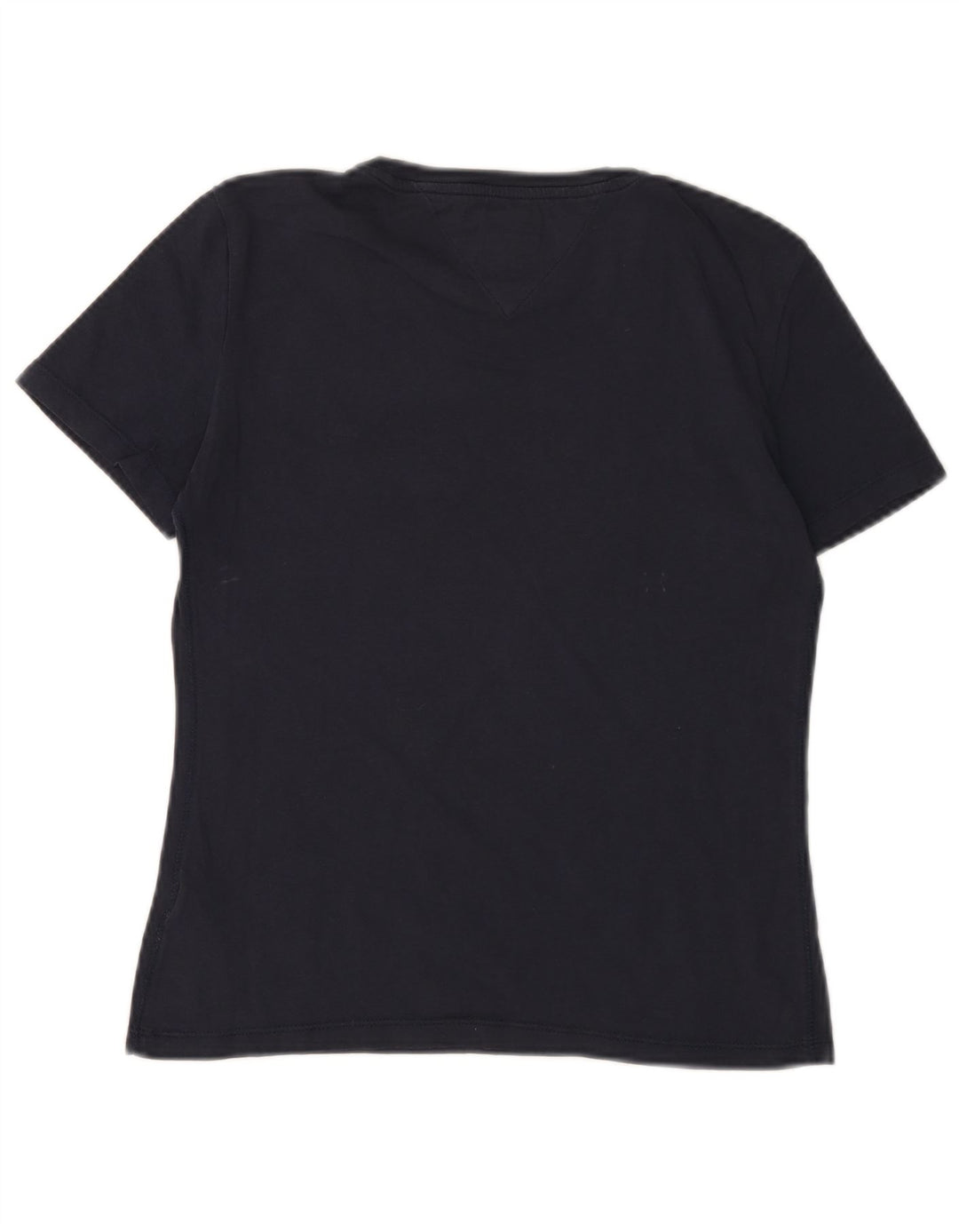 TOMMY HILFIGER Womens T-Shirt Top UK 2 2XS Navy Blue Cotton
