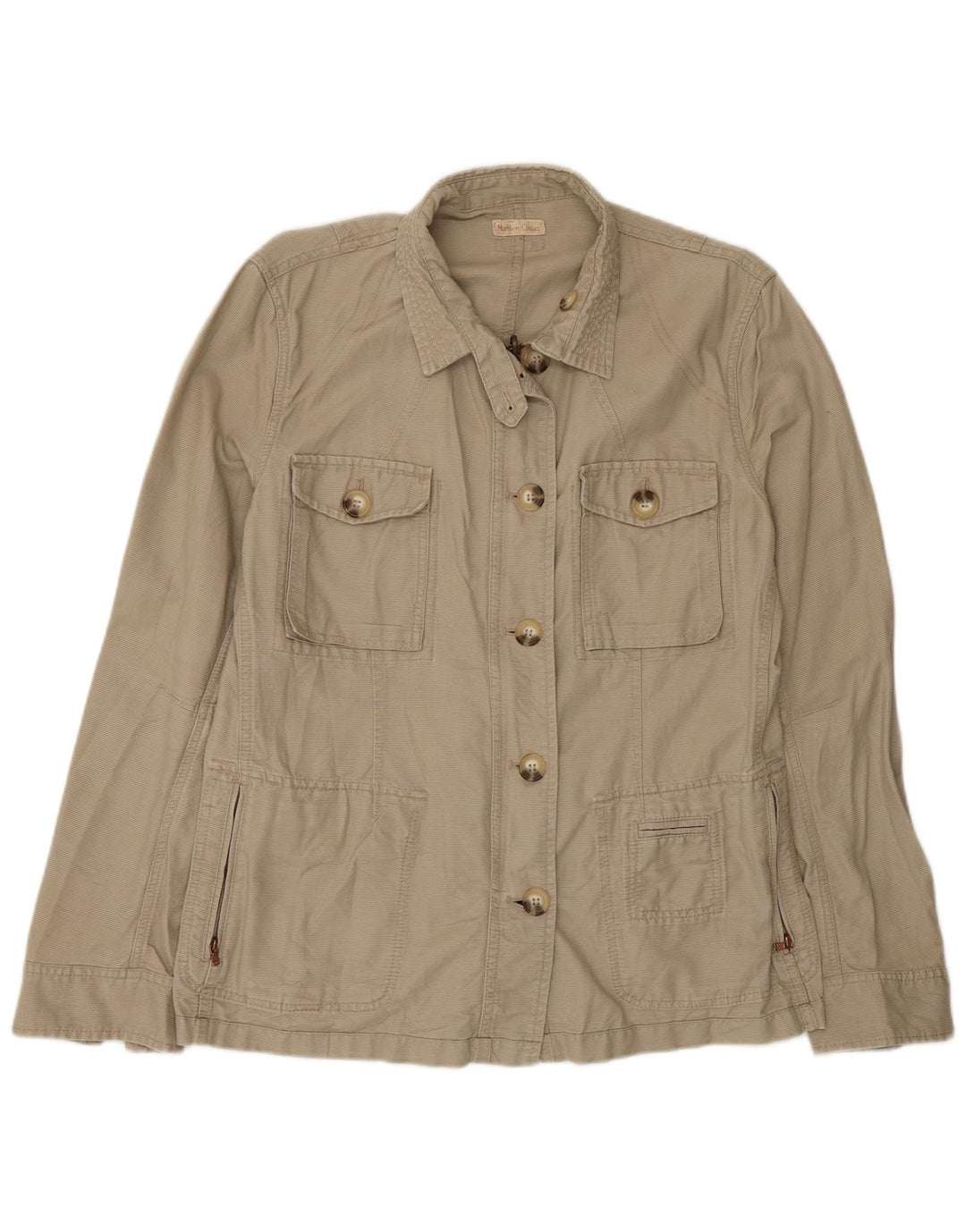 MARLBORO CLASSICS Womens Utility Jacket UK 20 2XL Khaki