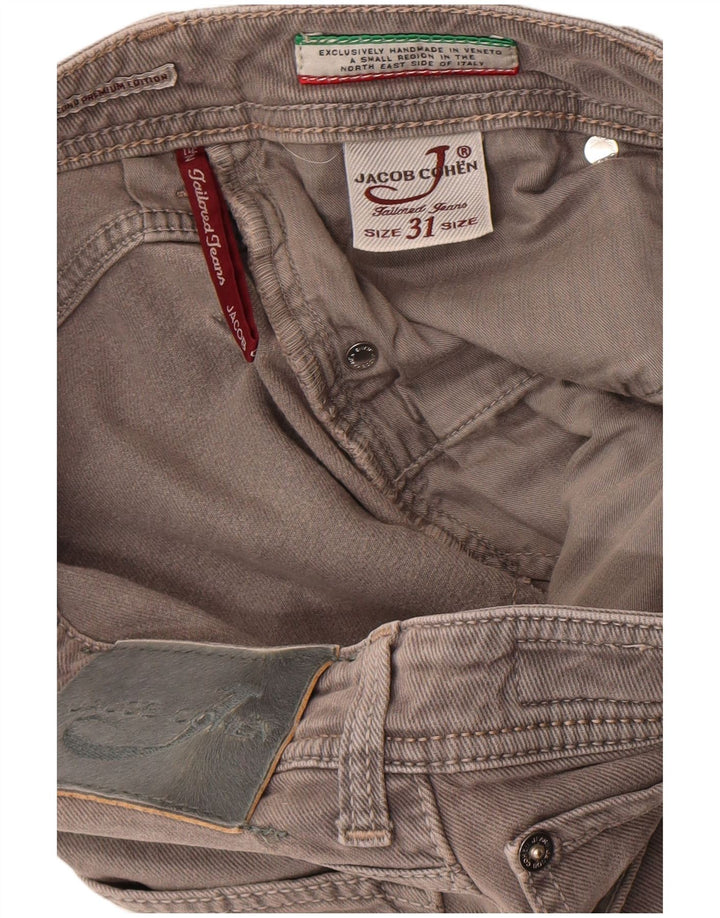 Jacob Cohen Mens Straight Jeans W31 L30 Grey Cotton