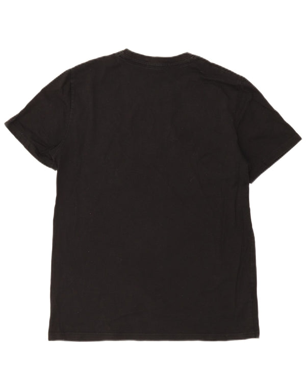 Fred Perry Mens T-Shirt Top Medium Black Cotton