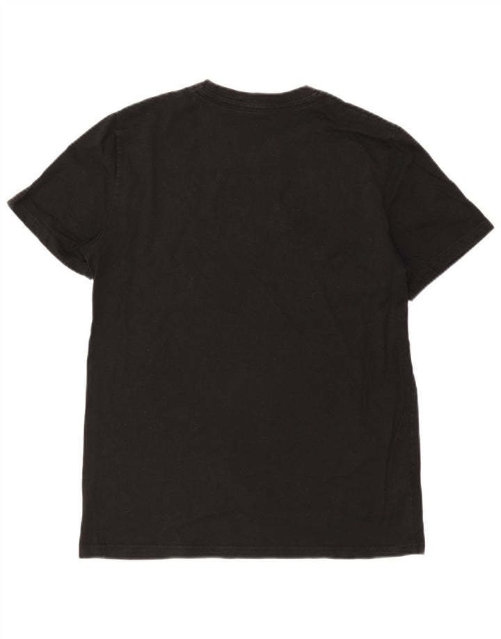 Fred Perry Mens T-Shirt Top Medium Black Cotton