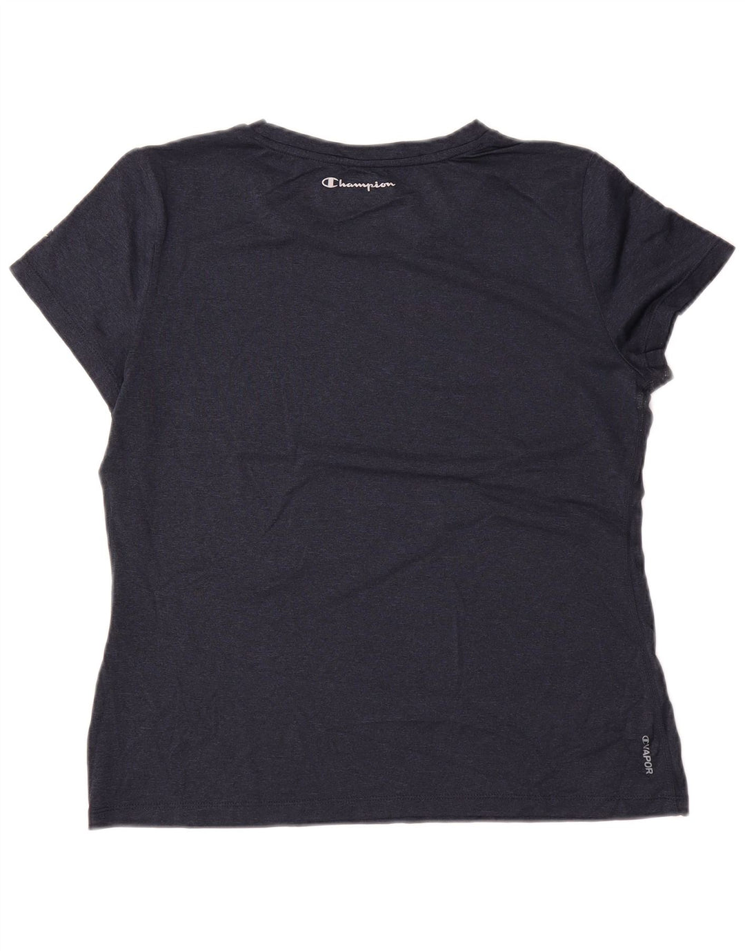 CHAMPION Womens Graphic T-Shirt Top UK 14 Medium Navy Blue