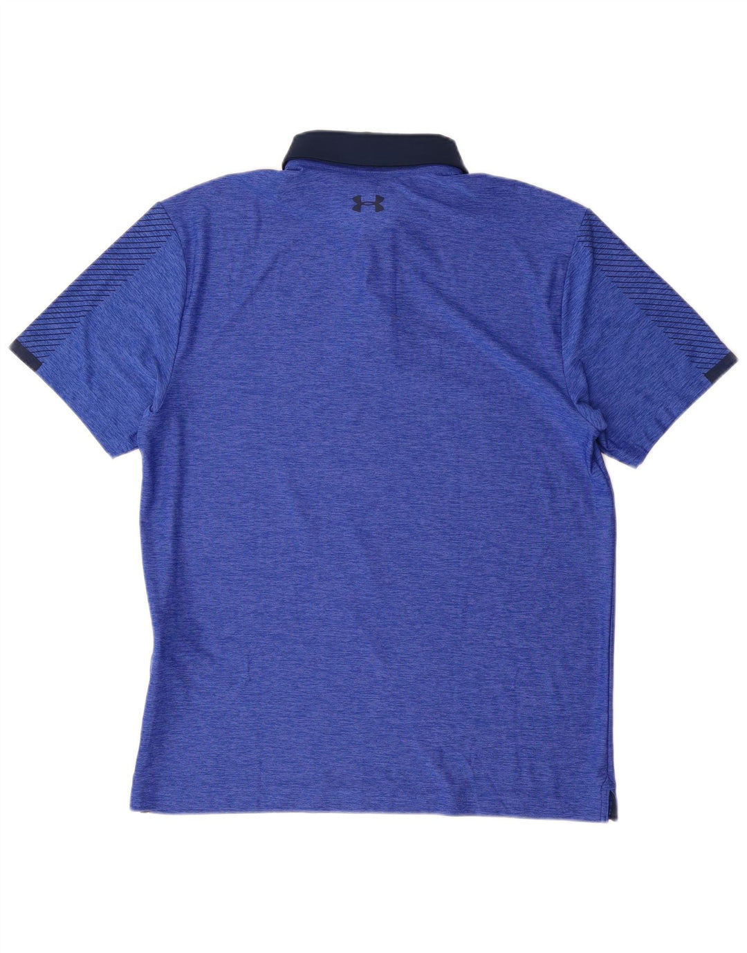Under Armour Mens Heat Gear Polo Shirt Medium Blue Colourblock Polyester