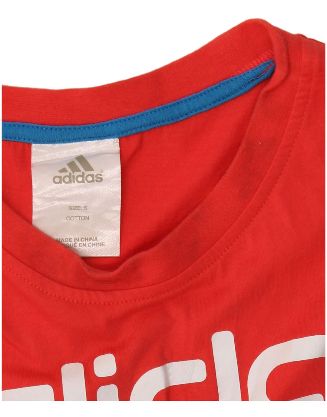 Adidas Mens Graphic T-Shirt Top Small Red Cotton