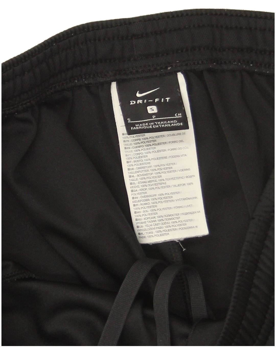 Nike Womens Dri Fit Tracksuit Trousers UK 8 Small  Black Polyester