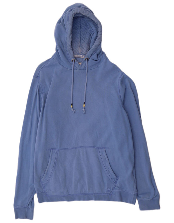 Fat Face Mens Hoodie Jumper Large Blue Cotton