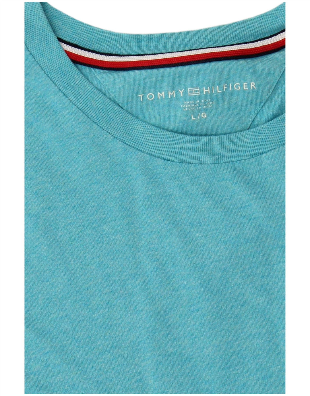 TOMMY HILFIGER Mens T-Shirt Top Large Blue