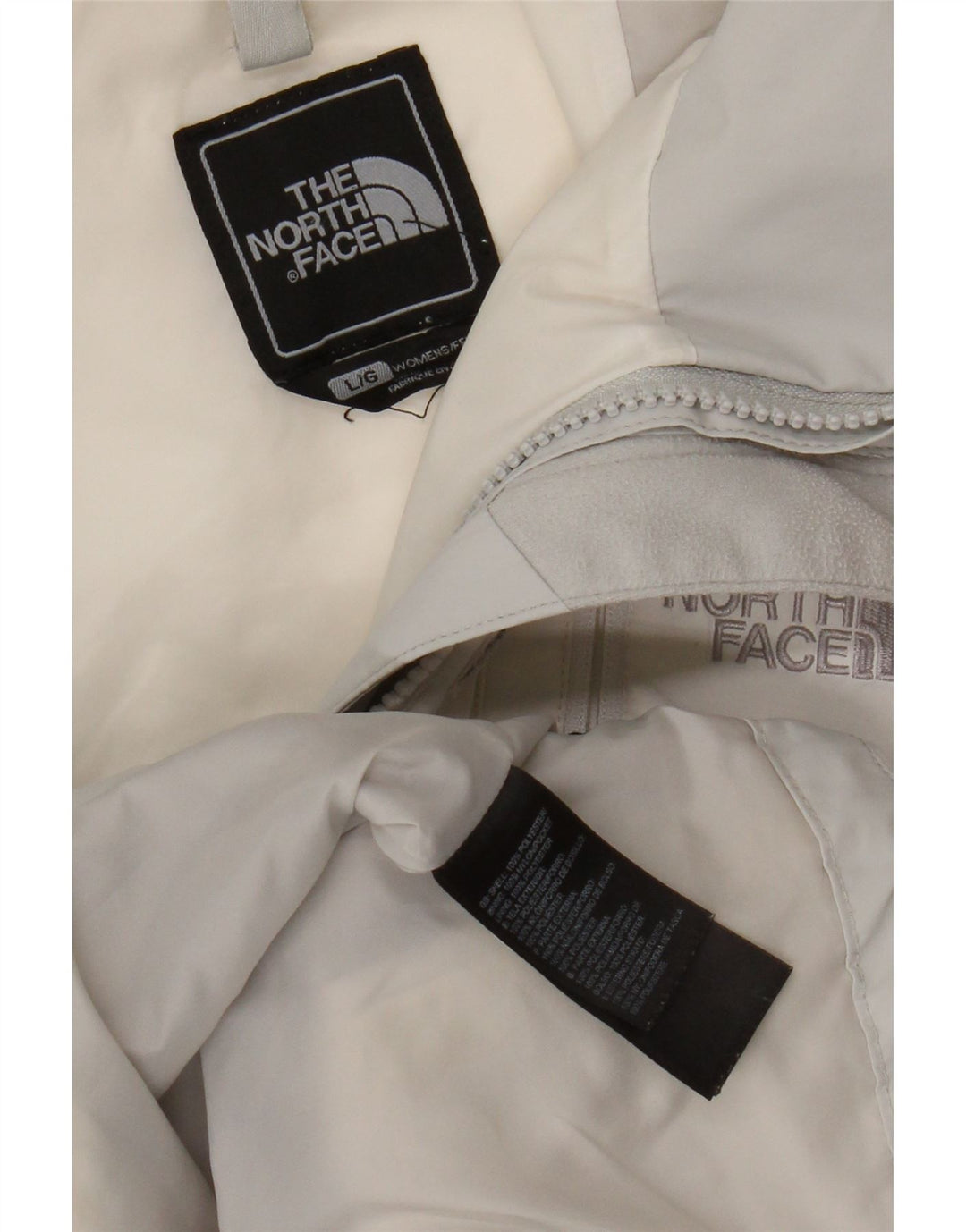 The North Face Womens Rain Jacket UK 16 Large White Colourblock Polyester