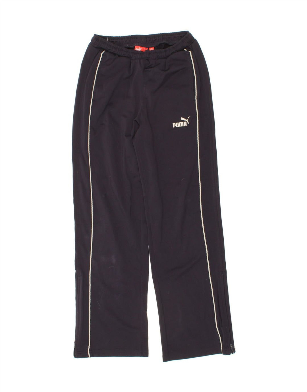PUMA Boys Tracksuit Trousers 11-12 Years Navy Blue Polyester Vintage Puma and Second-Hand Puma from Messina Hembry 