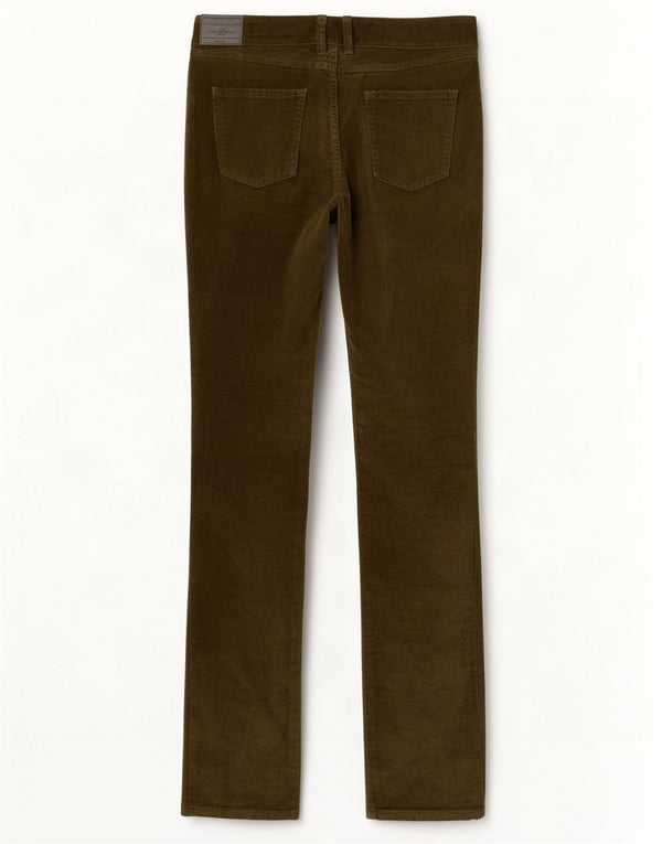 Zara Womens Slim Velour Casual Trousers EU 36 XS W26 L33 Khaki