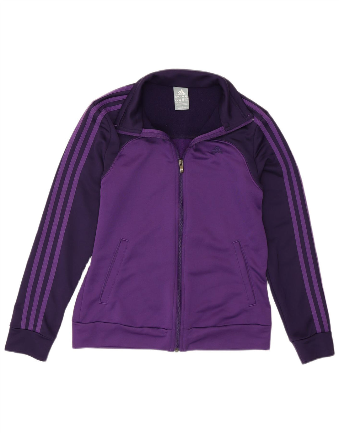 Adidas Womens Tracksuit Top Jacket UK 8/10 Small Purple Polyester