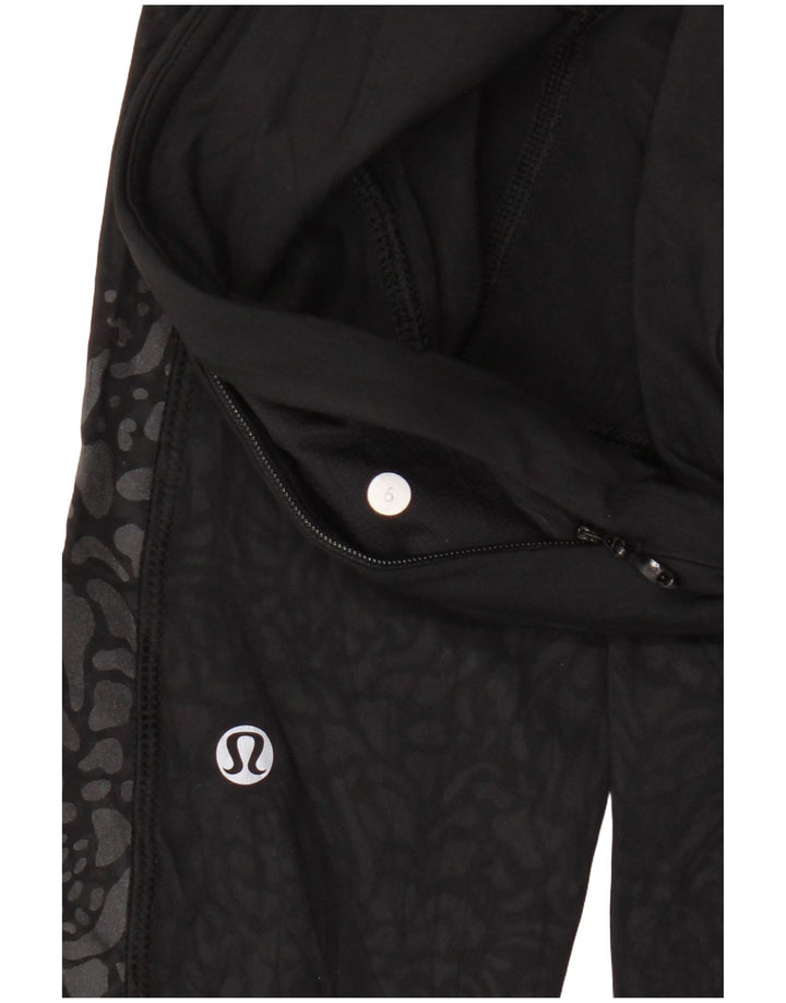 Lululemon Womens Leggings US 6 Medium Black Animal Print