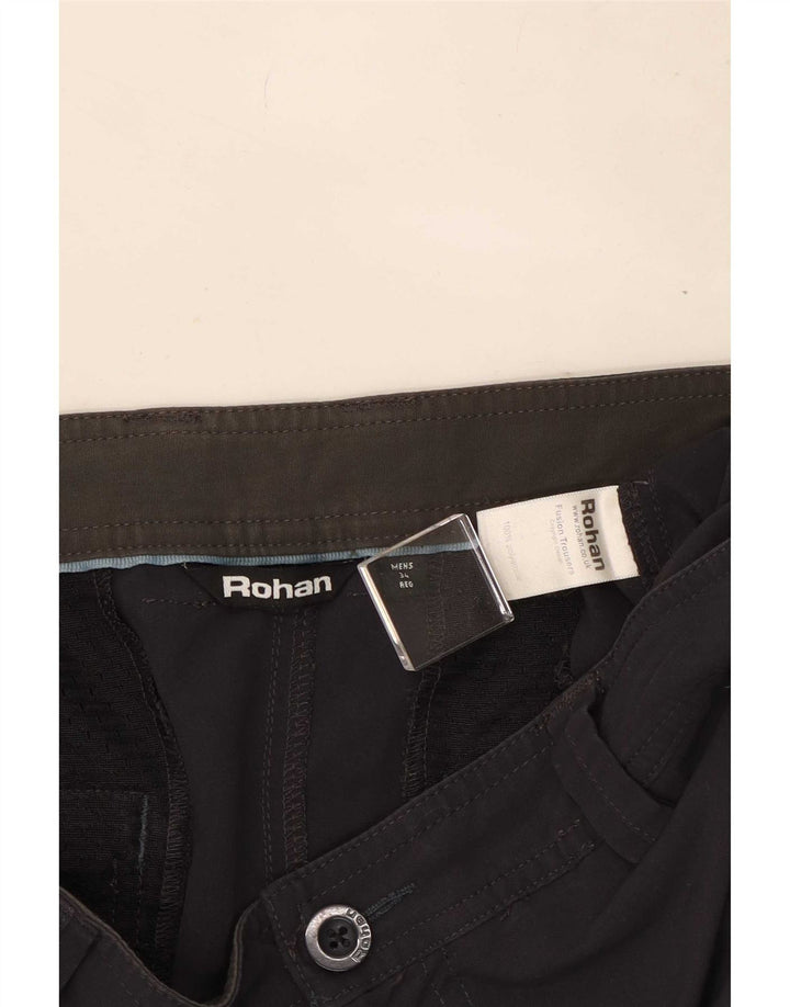 Rohan Mens Straight Chino Trousers W34 L31 Grey Polyamide