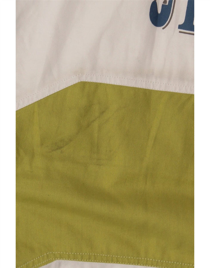 JECKERSON Mens Graphic Short Sleeve Shirt XL Blue Colourblock