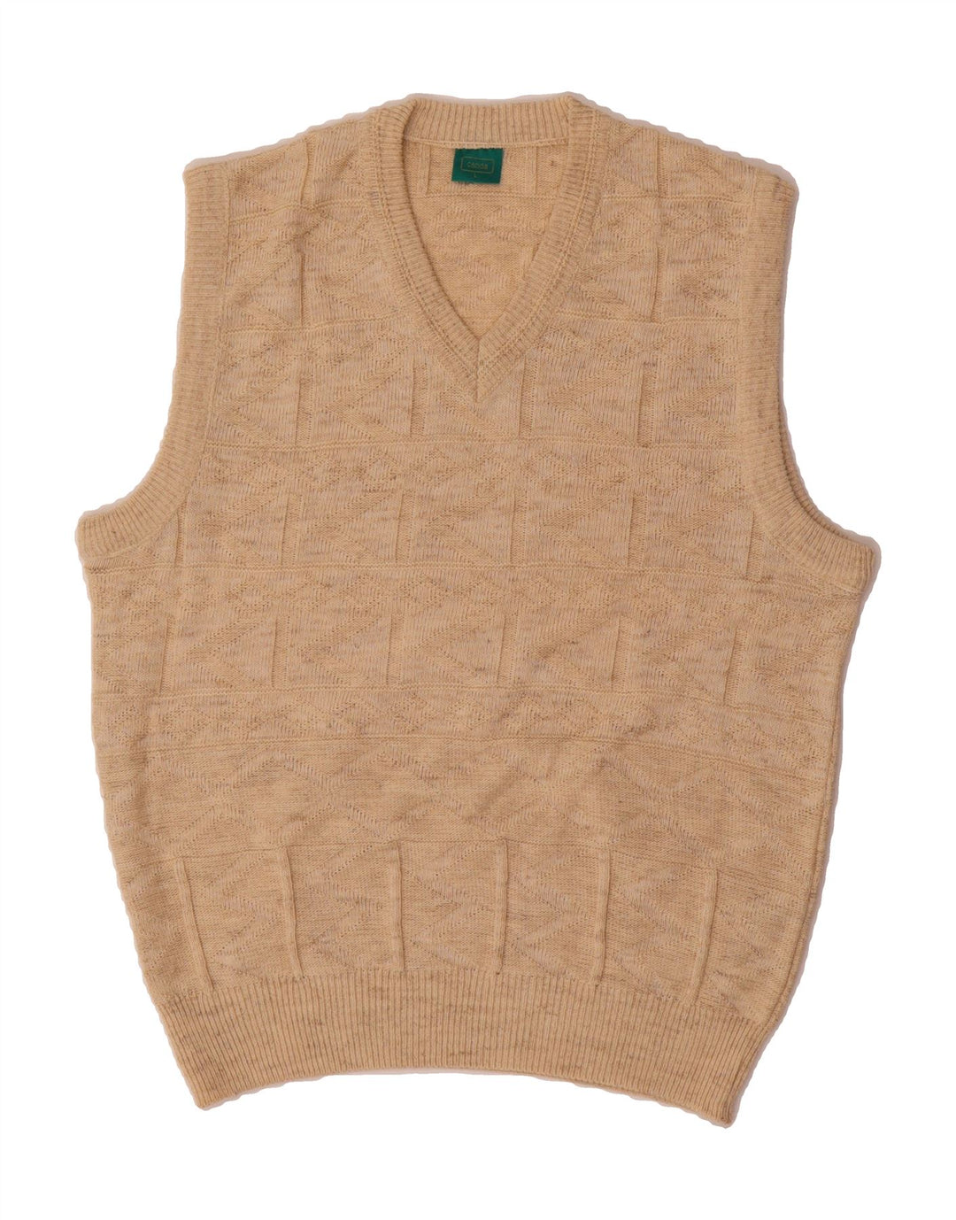CANDA Mens Vest Tank Top Large Beige Cotton Vintage Canda and Second-Hand Canda from Messina Hembry 