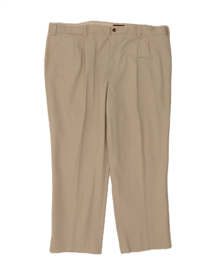 EDDIE BAUER Mens Khakis Pegged Relaxed Fit Casual Trousers W46 L31 Grey Vintage Eddie Bauer and Second-Hand Eddie Bauer from Messina Hembry 