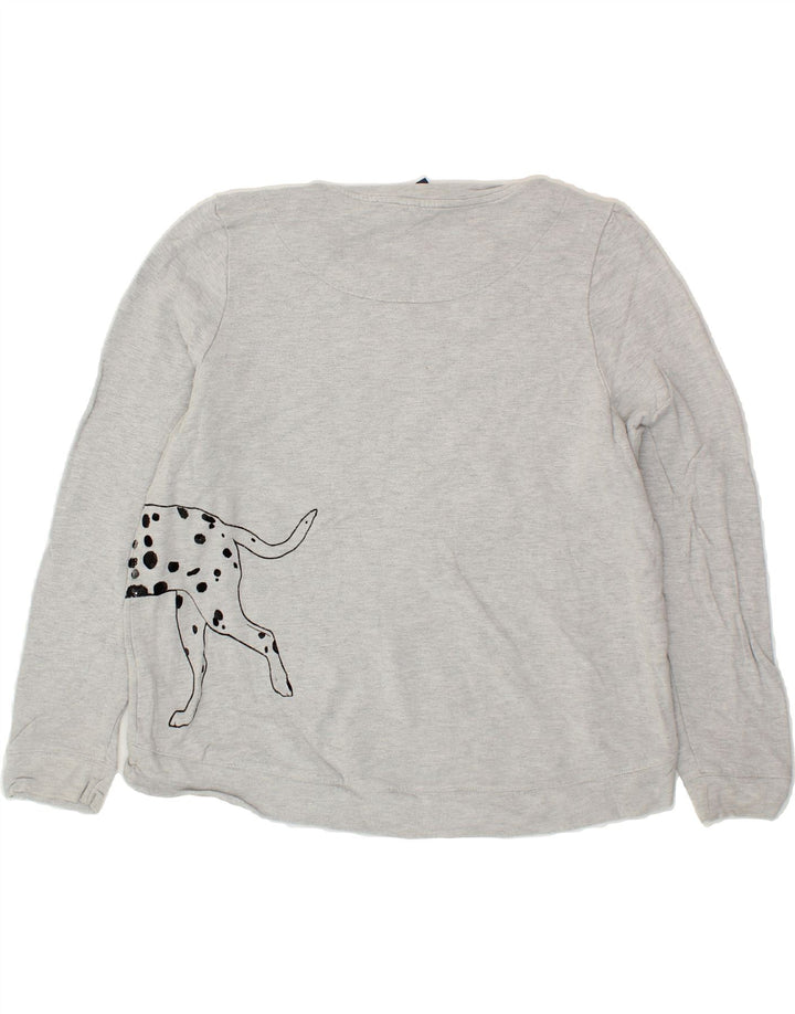 OASIS Womens Graphic Sweatshirt Jumper UK 16 Large Grey Viscose Vintage Oasis and Second-Hand Oasis from Messina Hembry 