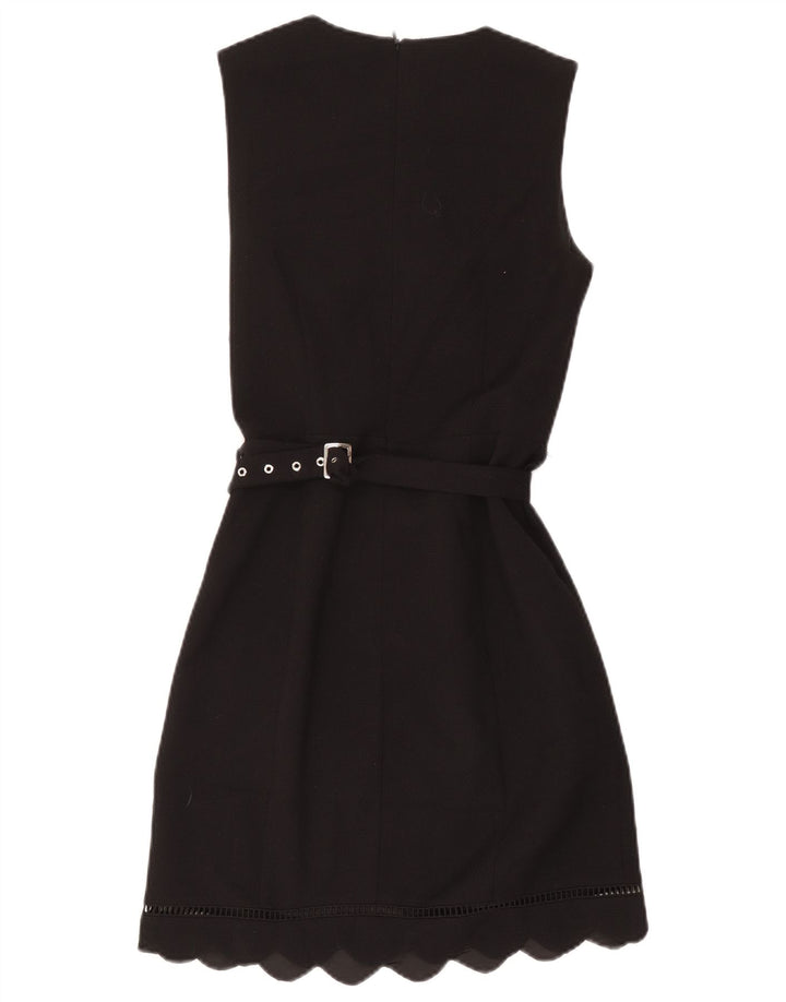 Oasis Womens Sleeveless Sheath Dress UK 8 Small Black Polyester