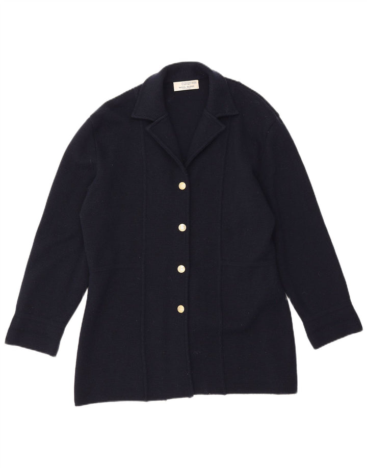 ST. BERNARD Womens 4 Button Blazer Jacket UK 18/20 XL Navy Blue Wool