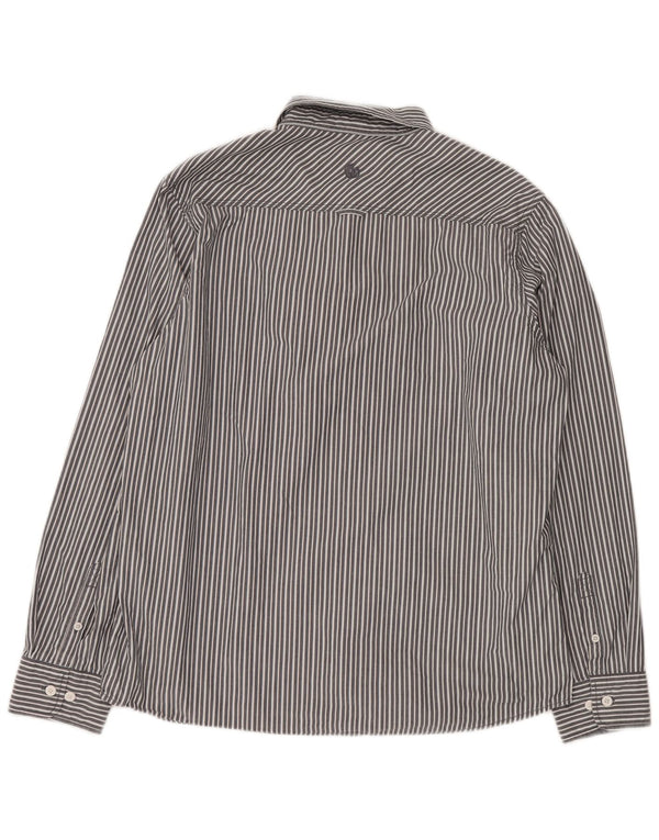 FAT FACE Mens Shirt XL Grey Pinstripe Cotton