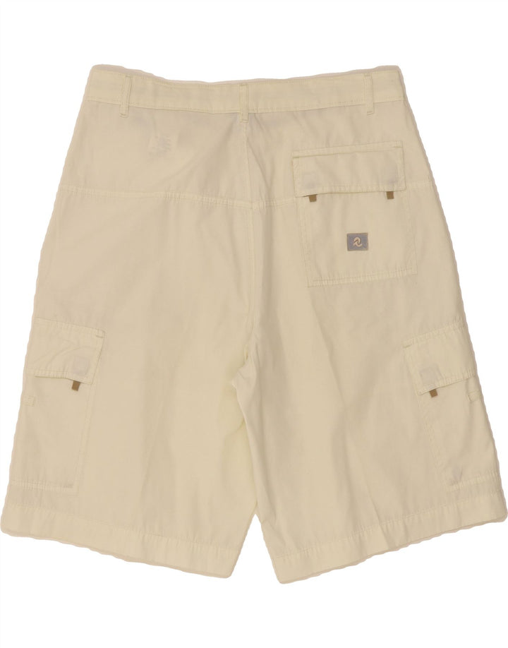 INVICTA Mens Cargo Shorts IT 52 XL W34 Off White Cotton Vintage Invicta and Second-Hand Invicta from Messina Hembry 